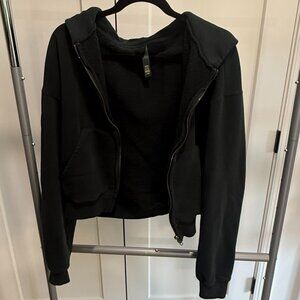 SKIMS Black Full Zip Hoodie